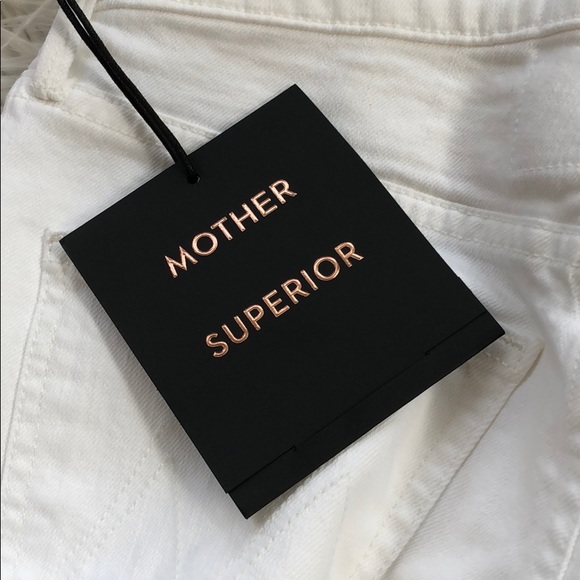 NEW • Mother • The Dazzler Lace Up Jeans White 27 - Picture 7 of 8